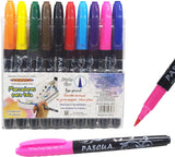 Estuche con 10 Marcadores para Tela Colores Surtidos Pascua