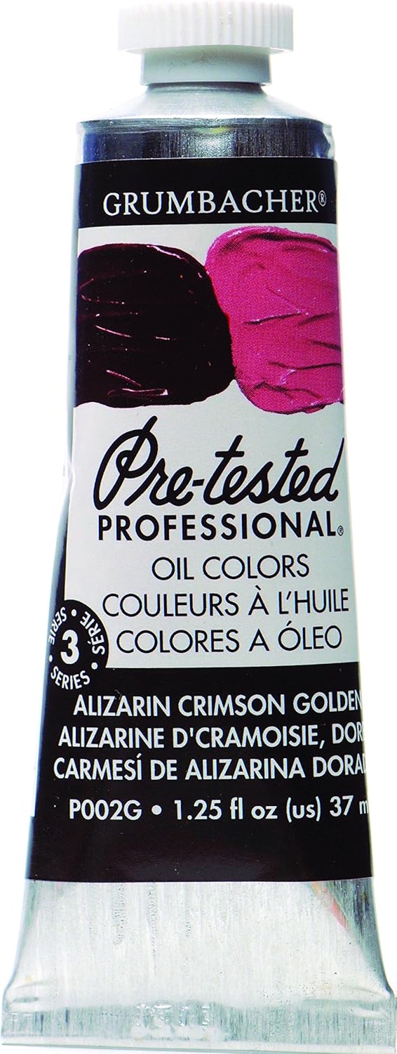 Tubo de Óleo Grumbacher 37 ml P002 g Carmesí de Alizarina Dorado