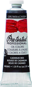 Tubo De Óleo Grumbacher 37ml P030g Rojo De Cadmio