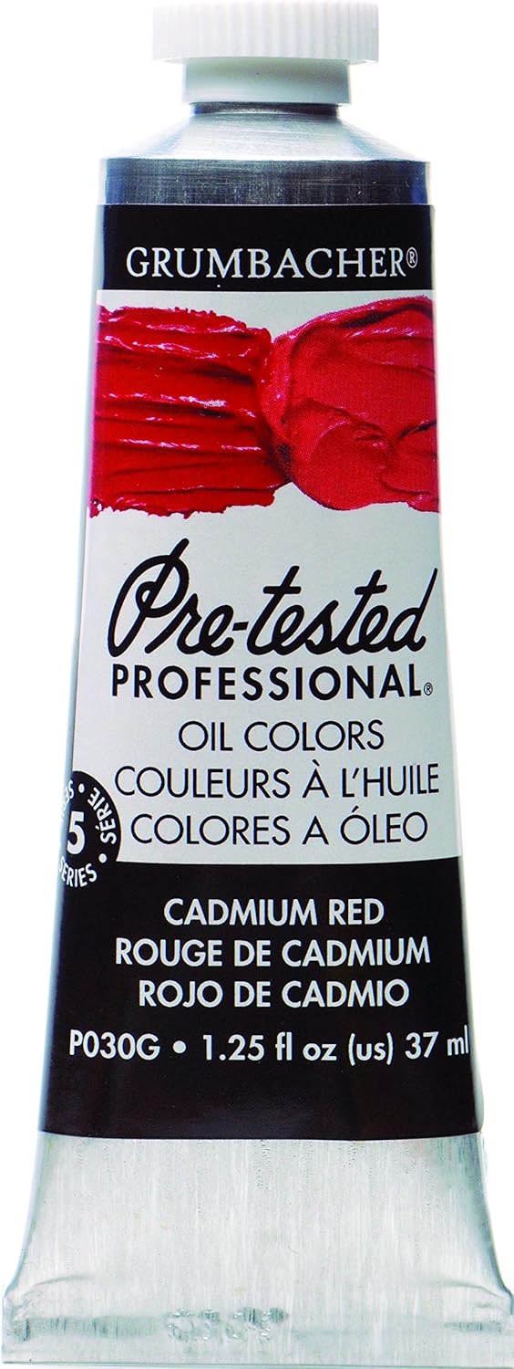 Tubo De Óleo Grumbacher 37ml P030g Rojo De Cadmio