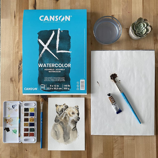 Block de Dibujo Canson XL Watercolor 30 Hojas para Acuarela 22.9 × 30.5 cm