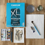 Block De Dibujo Canson XL Watercolor 30 Hojas Para Acuarela 22.9X30.5 CM