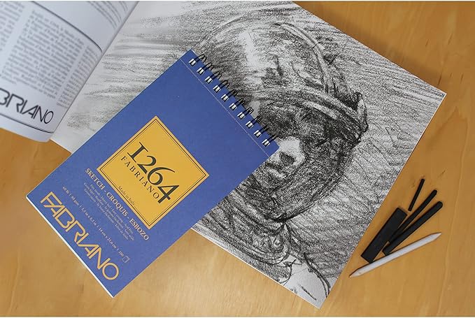 Block de Dibujo Fabriano 1264 Sketch, 14 × 21.6 cm 80 g 100 Hojas