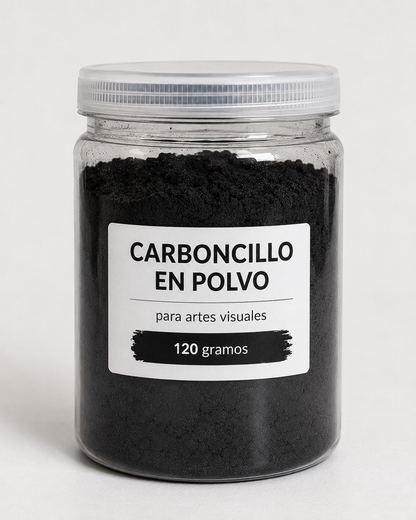 Carboncillo Vegetal en Polvo para Artes Visuales