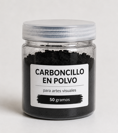 Carboncillo Vegetal en Polvo para Artes Visuales