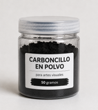 Carboncillo vegetal en polvo para artes visuales