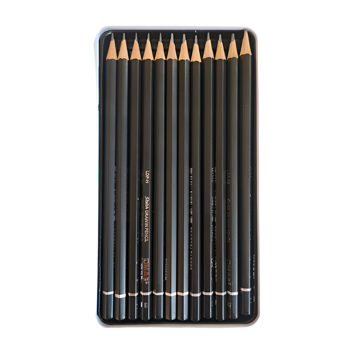 Estuche con 12 Lápices de Dibujo Graduados Mae