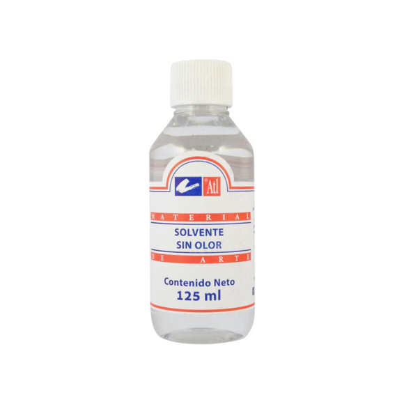 Solvente Sin Olor Atl 125ml Medio Limpiador Pintura Óleo