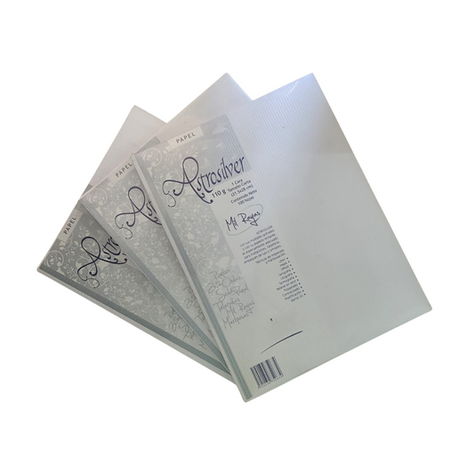 Paquete C-100 Hojas Papel Astrosilver Tamaño Carta