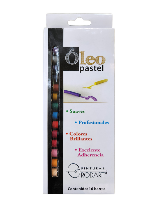 Pintura Óleo Pastel Set 16 Barras Rodart Trazo Grueso