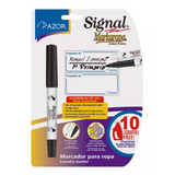 Marcador Markaropa Azor tinta Negra para Ropa Doble Punta con 1 pieza