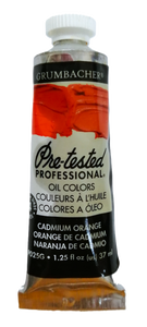 Tubo De Óleo Grumbacher 37ml P025g Naranja De Cadmio