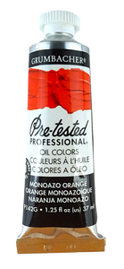 Tubo De Óleo Grumbacher 37ml P142G Naranja Monoazo