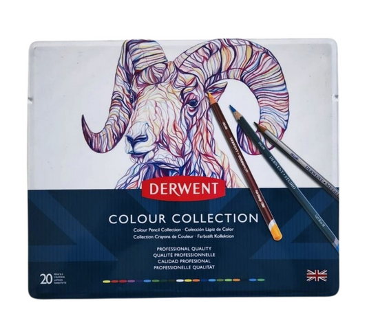 Estuche con 20 Lápices de Colores Colour Collection Derwent.