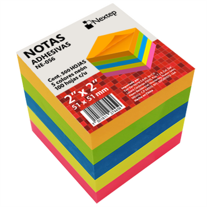 Notas Adhesivas c-500 Hojas Colores Neon Nextep