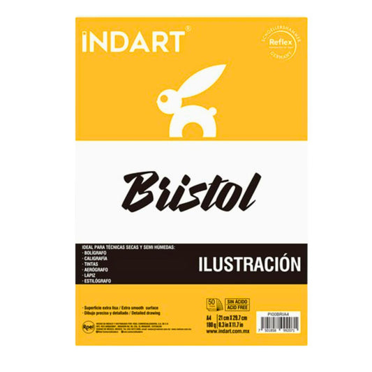 Block de Dibujo Bristol Ilustración Indart A4