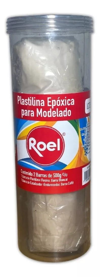 Plastilina Epoxica para Modelado Profesional, 1 Kilo Color Blanco Natural