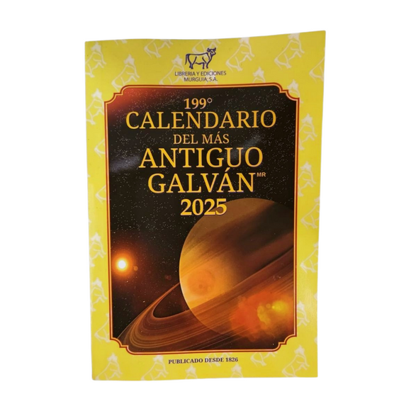 Calendario del más Antiguo Galván 2025