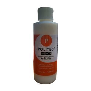 Diluyente para pintura acrílica 120ml Politec