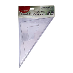 Escuadras semi profesional 30cm, sin bisel, sin graduación Maped