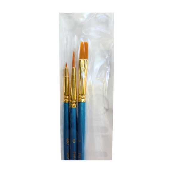 Set de 3 pinceles golden taklon PT-C Pinto