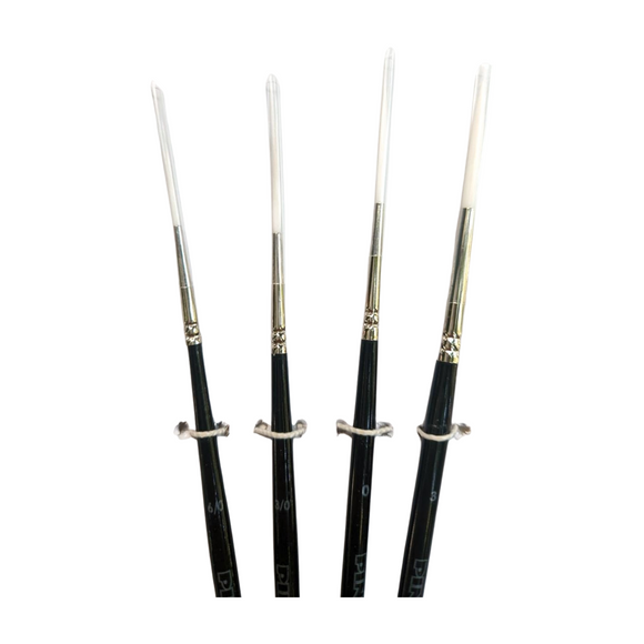Set De Pinceles Pt-s Elite White Taklon Con 4 Piezas