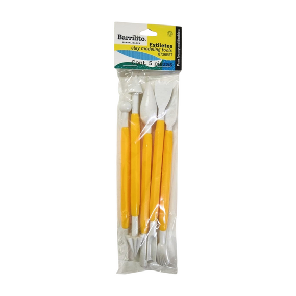 Paquete c-5 estiletes para modelar Barrilito