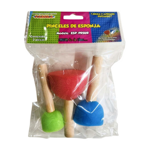 Pincel De Esponja Tamaños Surtidos 3 Piezas Pascua