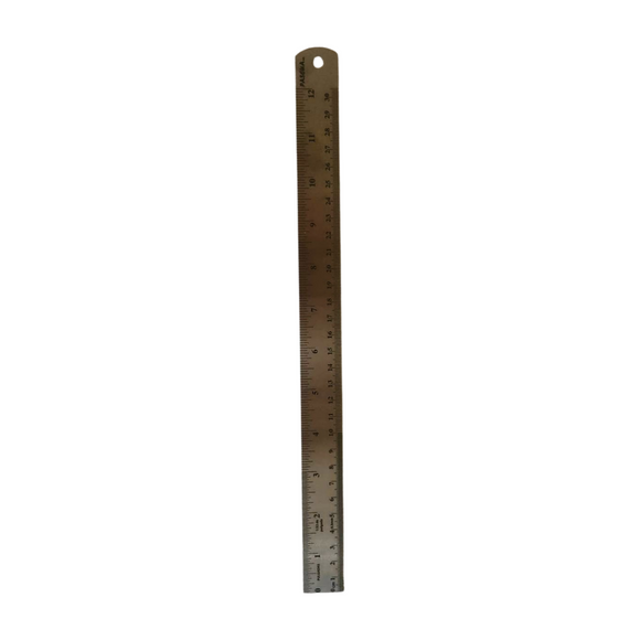 Regla de acero inoxidable de 30cm (12 pulgadas)