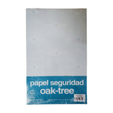 Papel Seguridad Oak-Tree Tamaño Oficio Paquete Con 100 Hojas