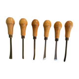 Set de gubias profesionales para madera mango corto