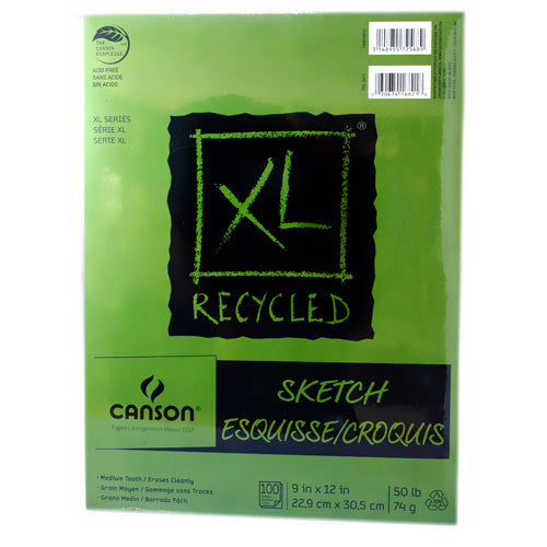 Block de Dibujo Canson XL Recycled Sketch 22.9 × 30.5 cm 74 g