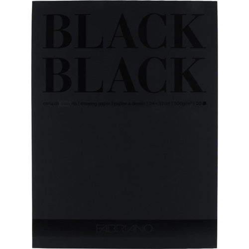 Block Fabriano Black Smooth 24x32cms 300grs. con 20 hojas