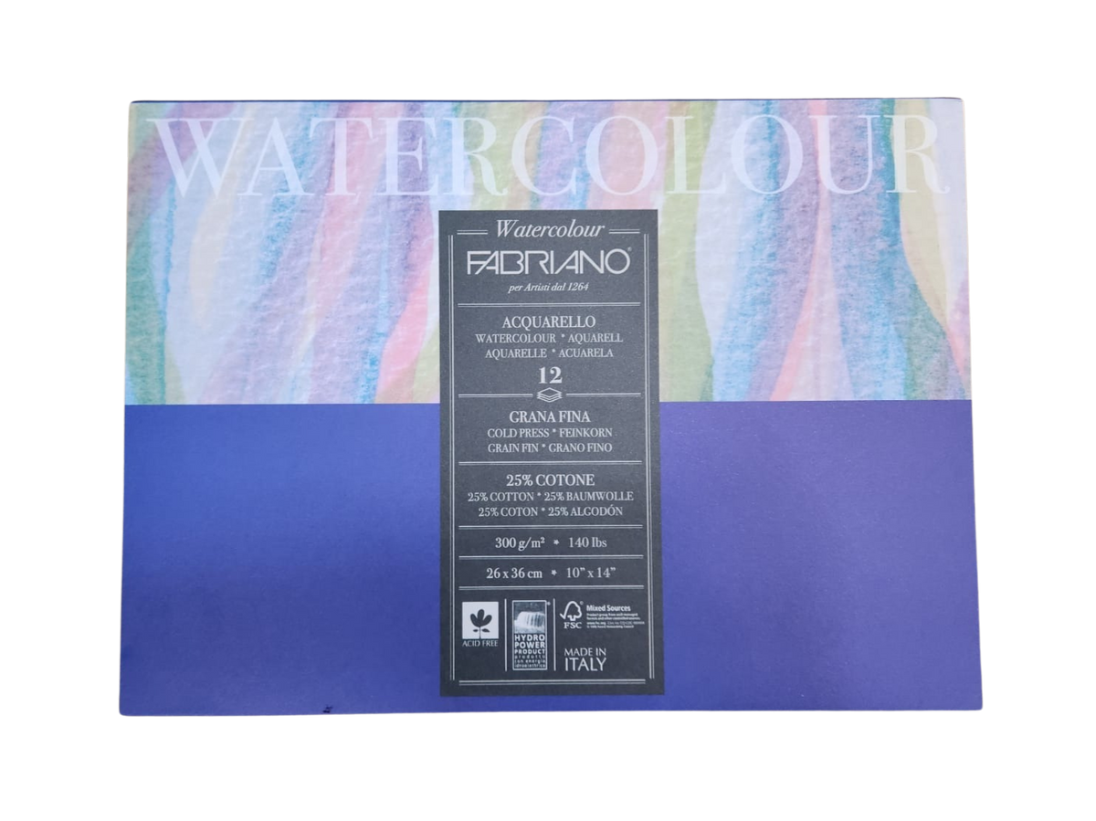 Block para Acuarela 300 g Fabriano Watercolour Acquarello