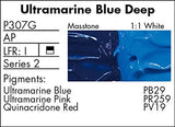 Tubo De Óleo Grumbacher 37ml P307g Azul Ultramar Oscuro.