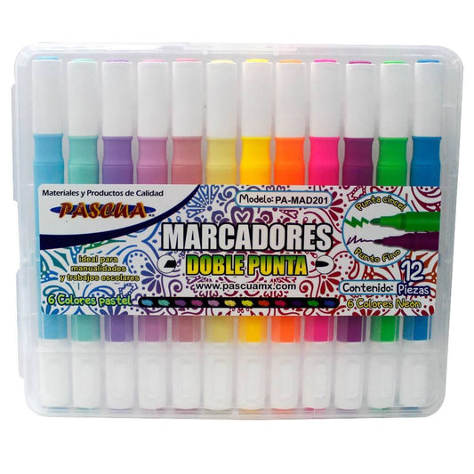 Marcadores Doble Punta C/12 Piezas Pascua
