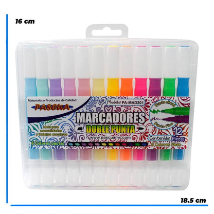 Marcadores Doble Punta C/12 Piezas Pascua