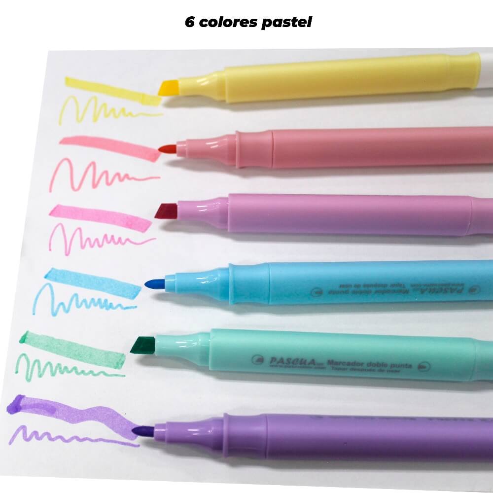 Marcadores Doble Punta C/12 Piezas Pascua