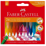 Crayones Borrables Jumbo Triangulares 243024 Faber Castell Set 24 Piezas