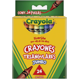 Crayones Jumbo Triangulares Crayola Caja Con 24 Piezas
