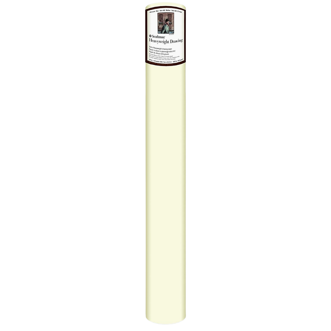 Rollo Papel de Dibujo Color Crema 9.14mts Strathmore Drawing Gramaje Pesado 163 g