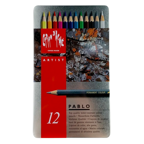 Lápices De Colores Pablo Carand'ache Estuche Con 12 Piezas