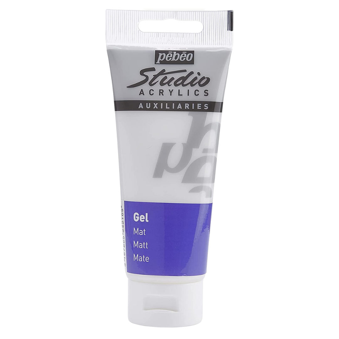 Gel Acrílico Pébéo Studio Medio Auxiliar Tubo 100 ml