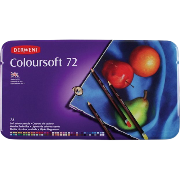 Lápices De Colores Coloursoft Derwent 0701029 Estuche Con 72 Piezas