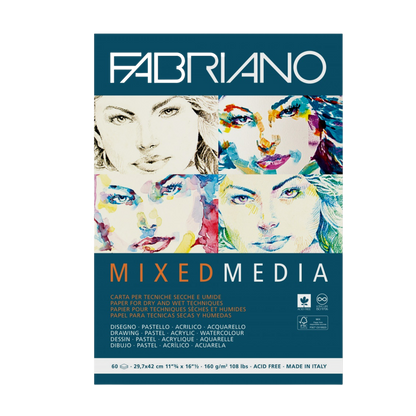 Block de Dibujo Fabriano Mixed Media 160 g