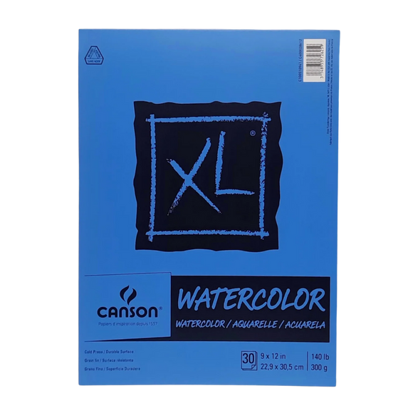 Block De Dibujo Canson XL Watercolor 30 Hojas Para Acuarela 22.9X30.5 CM