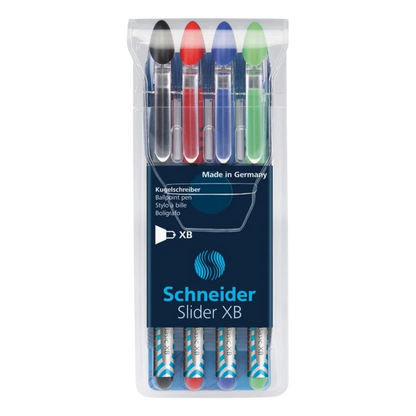 Bolígrafo Schneider Slider Basic Xb Set con 4 Piezas