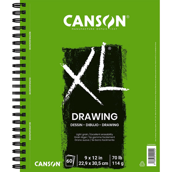 Block De Dibujo Canson XL Drawing 114 Grs 60 Hojas 22.9X30.5 CM