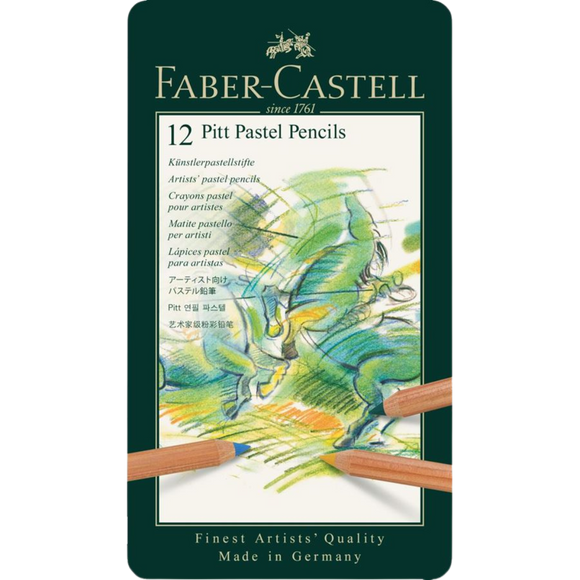 Lápices De Colores Pastel Pitt Artist 112112 Faber Castell Set 12 Piezas