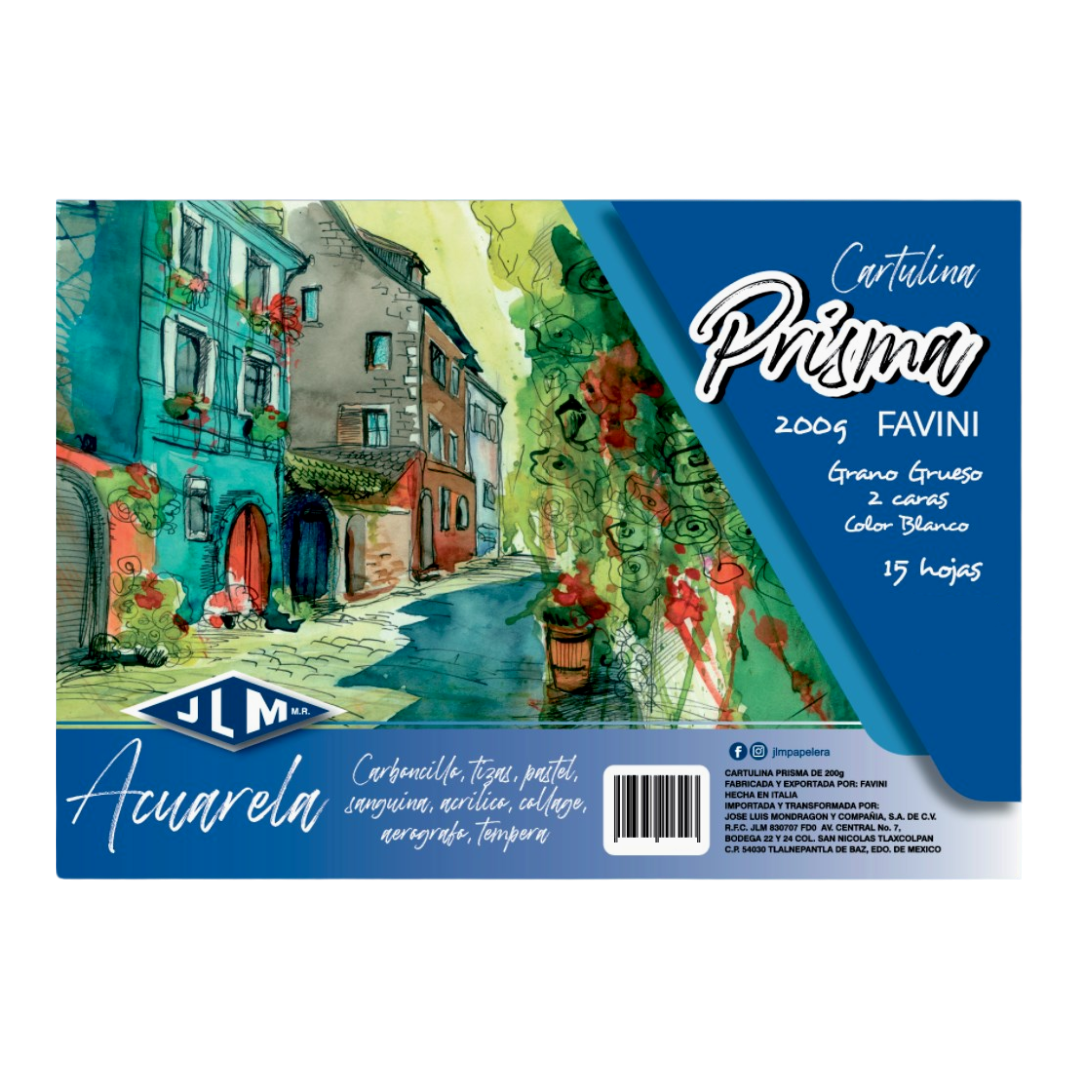 Block de Dibujo Acuarela Ligera JLM 35 × 50 cm 200 g